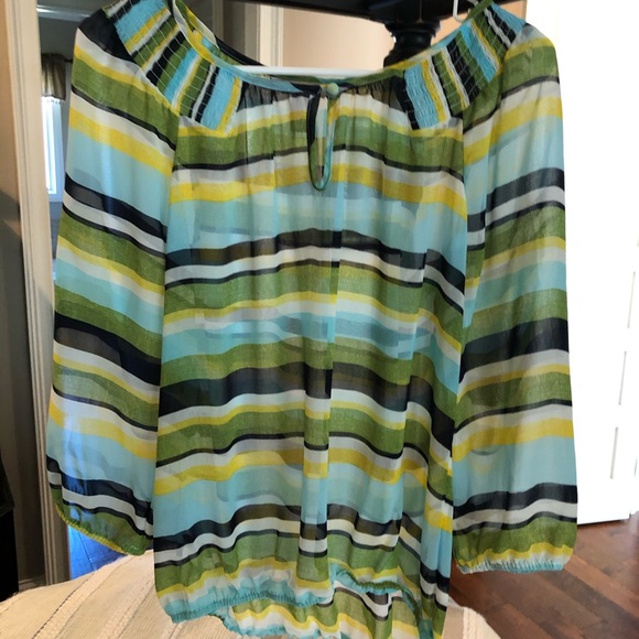 Cool color blouse - Picture 1 of 5